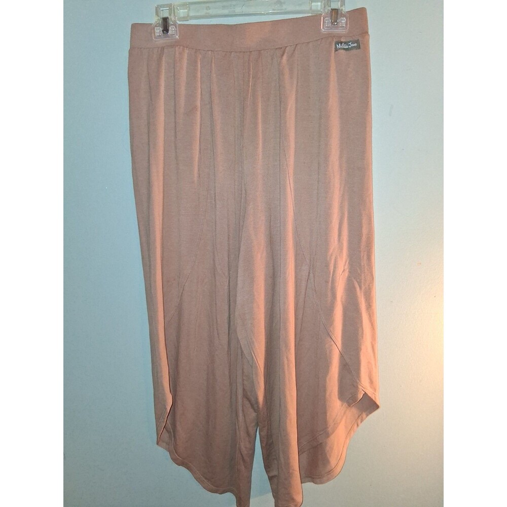 Matilda Jane Women's Brown Gaucho Wide Leg Cropped Pants Sz M Lagenlook